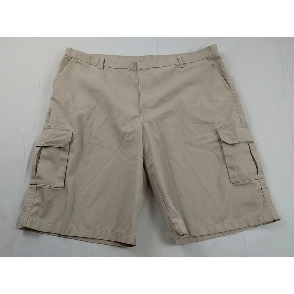 K12 Gear Khaki Cargo‎ Shorts Mens 44 Sturdy Comfort Pockets Hiking Preppy(1038)